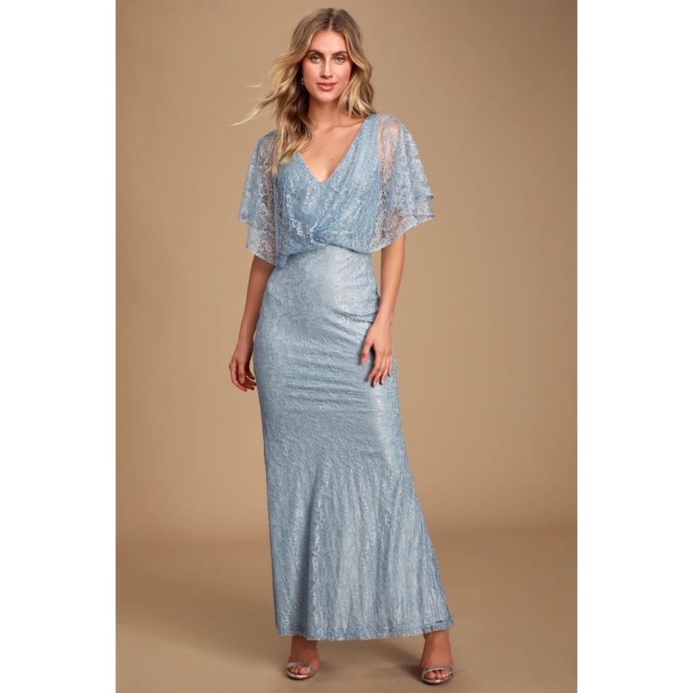 Lulu’s “Dreaming of You” Floral Lace Formal Dress - Picture 4 of 10
